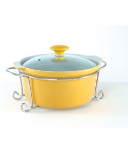 Mayfair & Jackson Round Yellow Casserole Dish