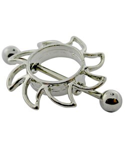 Steel Sun Shaped Body Jewelry Accessory (Case of 2)