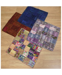 Embroidered Patchwork Floor Pillow Cover (Guatemala)