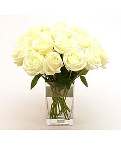 White Sweetheart Roses (20 Stems)