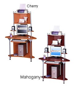 Deluxe Corner Tower Computer Workstation Desk