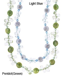 Coin Pearl and Semi-precious Stone Necklace (USA)