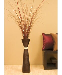 Mini Roses in Plantation Floor Vase