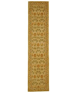 Ancestral Tree Ivory Green Rug (2'3 x 12')