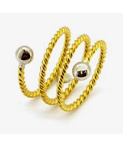Magnetic Twisted Spiral Ring