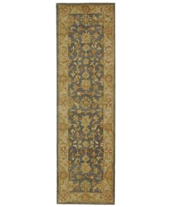 Antiquities Jewel Blue and Beige Rug (2'3 x 10')