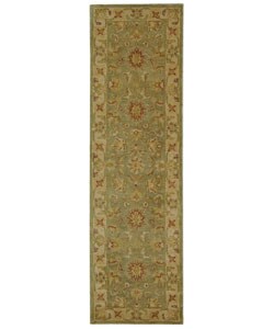 Antiquities Gem Green Wool Rug (2'3 x 10')