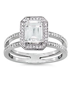 14k Gold 1 1/3ct TDW Emerald Cut Diamond Ring (H-I, SI - I)