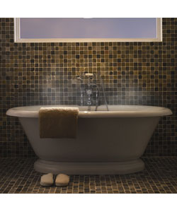 Earl Pedestal Bathtub in White