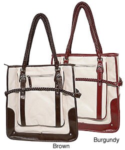 Chinese Laundry Pebble Grain Braid Accent Handbag