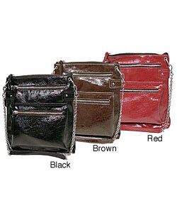 Chinese Laundry Chain Strap Patent Satchel