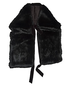 Gucci Fur Collar with Velvet Trim and Ties