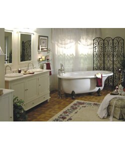 Caspian Whirlpool Clawfoot Bathtub