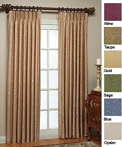 Thermal Damask Pinch Pleated Panel Pair (84 in. x 120 in.)