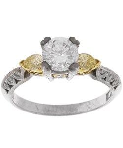 Tacori Platinum CZ 2/5ct TDW Diamond Wedding Ring