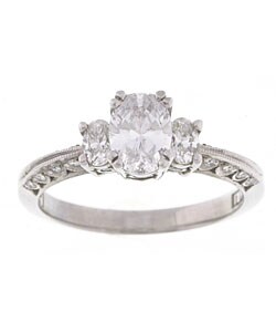 Tacori Platinum CZ 1/2ct TDW Diamond Wedding Ring