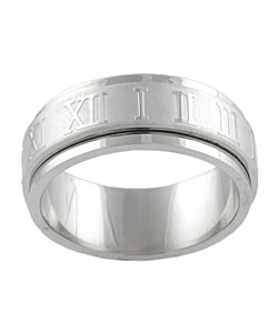 Stainless Steel Roman Numeral Spinner-style Band
