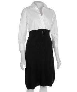 Bette Paige Women's Shirt-top Sweater Dress