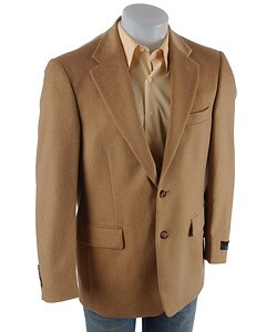 Bill Blass Men's 2-button Tan Camel Hair Sportscoat