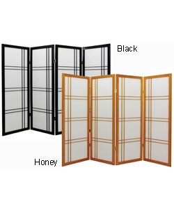 48-inch Double Cross Shoji 4-panel Screen (China)