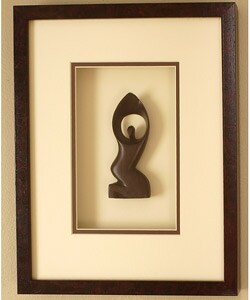 Hand-carved Angel in Shadow Box (Ghana)