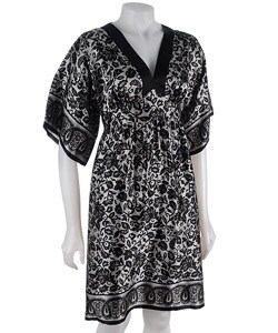 Donna Morgan Silk Charmeuse Kimono Dress