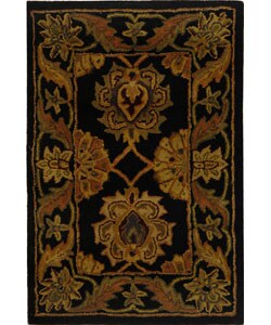 Hand-tufted Heritage Mahal Black Rug (2' x 3')