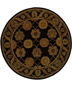 Heritage Mahal Black Rug (8' Round)