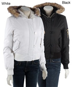Honee Faux Fur Trim Hooded Jacket