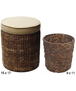 Porter Storage Cylinder and Waste Basket Set