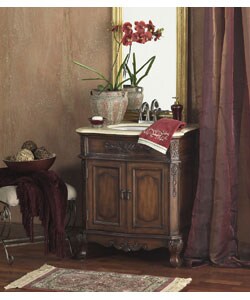 Venetian Vanity Sink with Ivory Marble Top