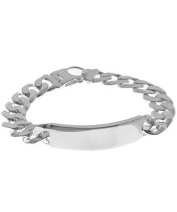 Sterling Silver 8-inch Curb ID Bracelet