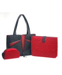 Nunzia Designer Michelle Red Women's Laptop Briefcase