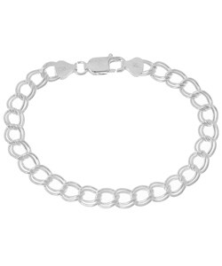 Sterling Silver 8-inch Medium Charm Bracelet