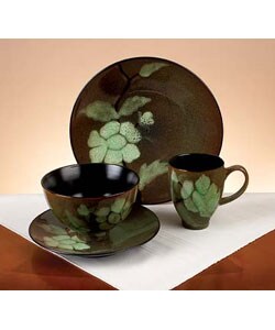 Green Shadows 16-piece Dinnerware Set