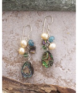 'Oceanside Memoirs' Abalone Earrings (USA)