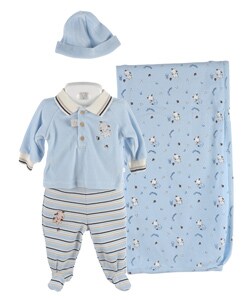 Rumble Tumble Newborn Boy's 2pc Stripe Set