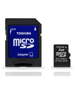 Toshiba 1GB MicroSD Memory Card
