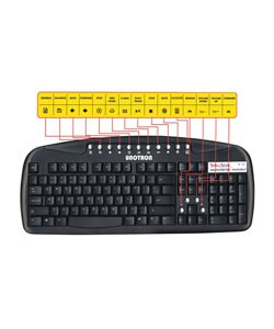 Unotron Spillseal Washable Corded Keyboard PS2 USB