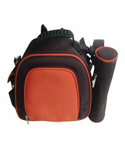 Papush Maroon Diaper Bag with Crimson Trim