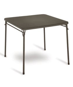 34-inch Square Mocha Folding Table