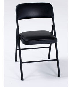 Vinyl Top Cushioned Folding Chairs (Pack of 4)