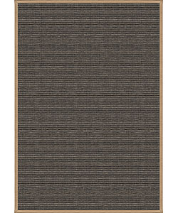 Tatami Black and Beige Area Rug (5'3 x 7'7)