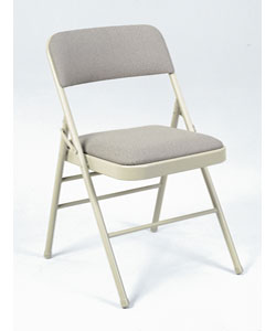 Fabric Cushioned Folding Chairs (Pack of 4)