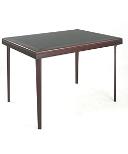 Wooden Folding Table with Vinyl Inset