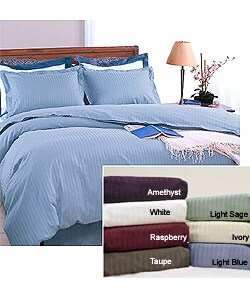 Supima Cotton 600 Thread Count Stripe Duvet Cover