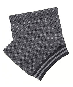 Prada Sport Grey and Navy Blue Lamb's Wool Muffler