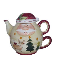 Santa Claus Hand-painted Tea-for-One Set