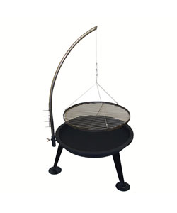 Grip 25-inch Outdoor Fire Bowl and Grill