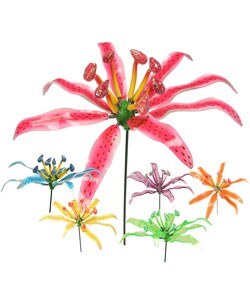 Small Lily Flower Garden Stakes (Case of 12)